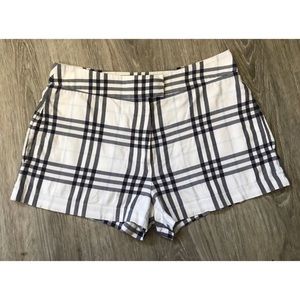 Burberry Women’s Dummer Shorts, white black navy